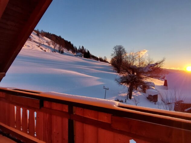 Blick vom Balkon der Ferienwohnung Edith Siebenhofer